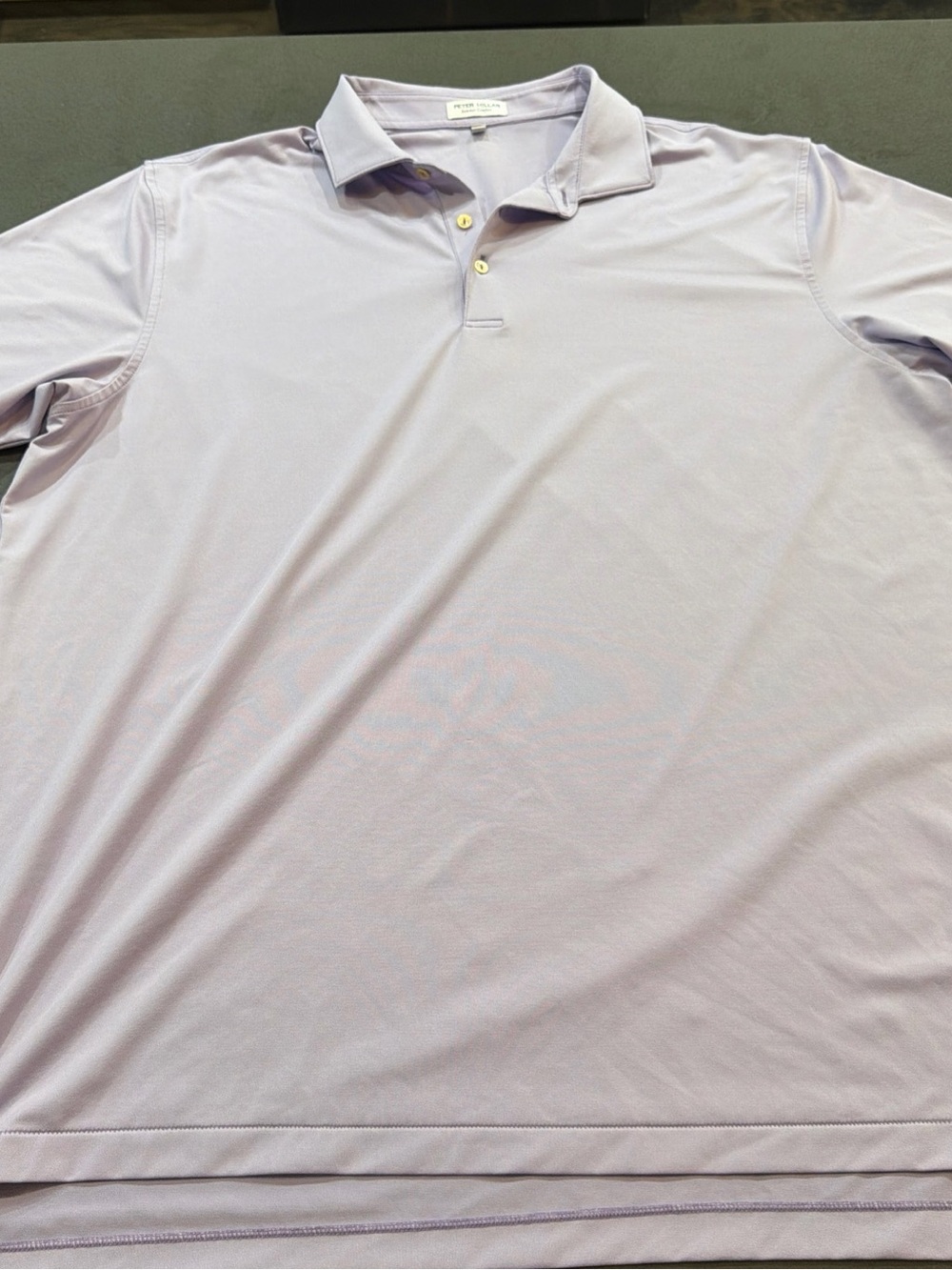 peter millar summer comfort performance polo Shirt Men’s Size 2XL Lavender